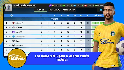 Top Eleven: Quản Lý Bóng Đá ảnh chụp màn hình 6